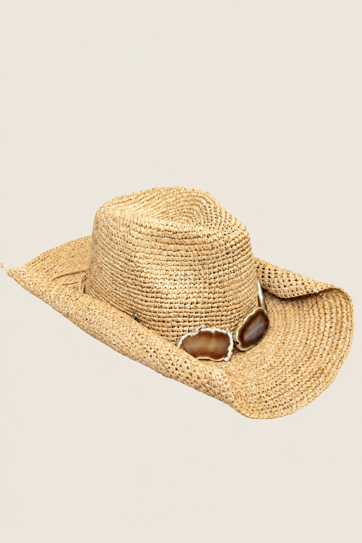 Detalle del material y acabado del Billie Cowboy Hat chartreuse