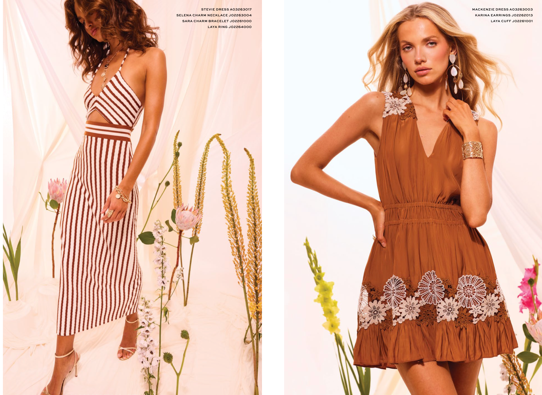 Stevie Dress Coffee Stripe