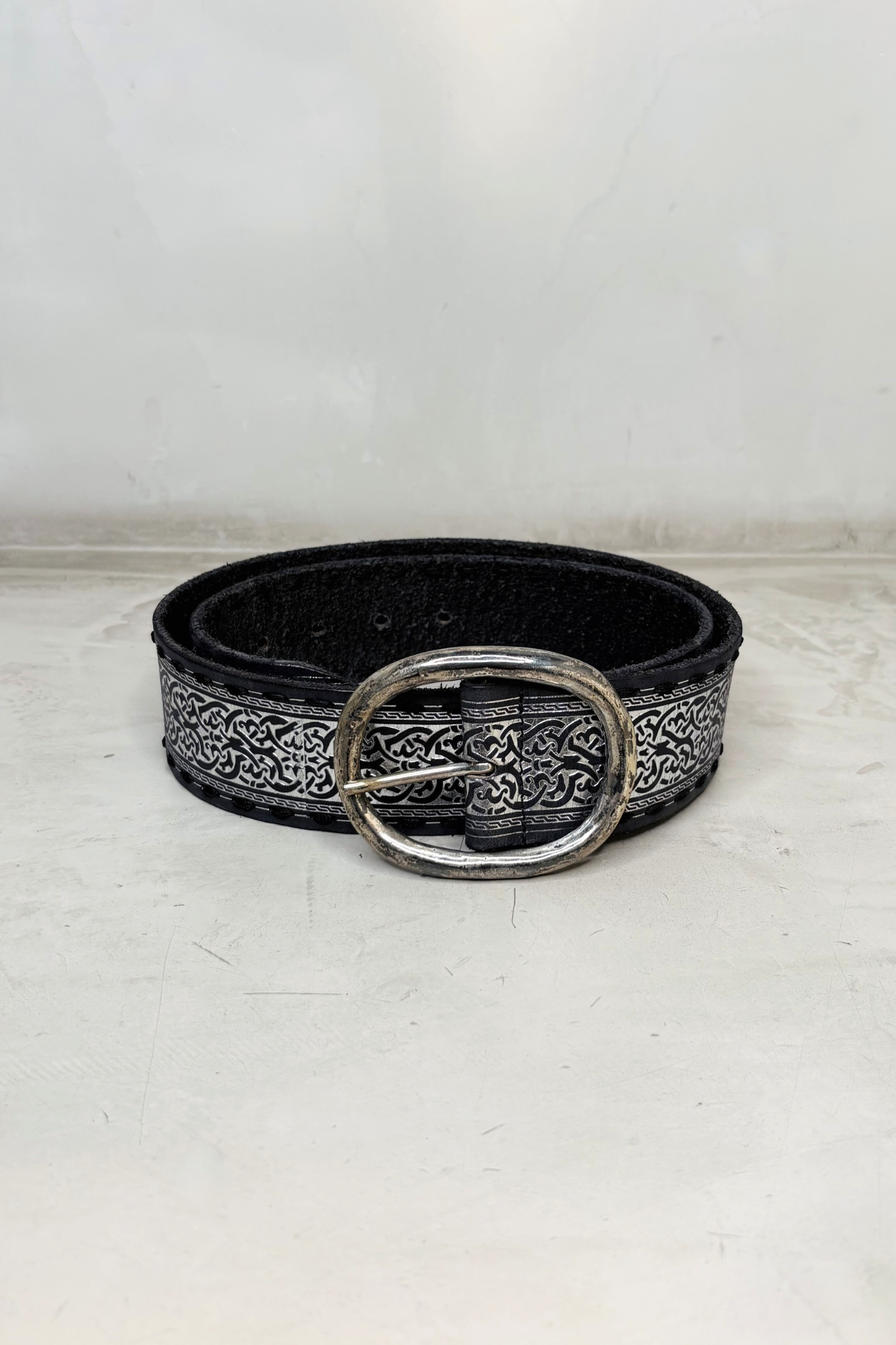 Cinturón Cuero Gris