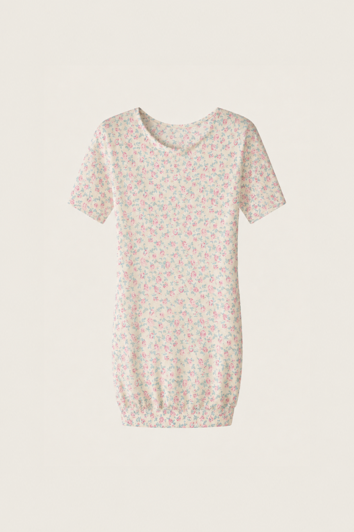 Jersey floral de punto grueso con estampado botánico en tonos vibrantes, manga larga y corte oversize para looks casuales de entretiempo