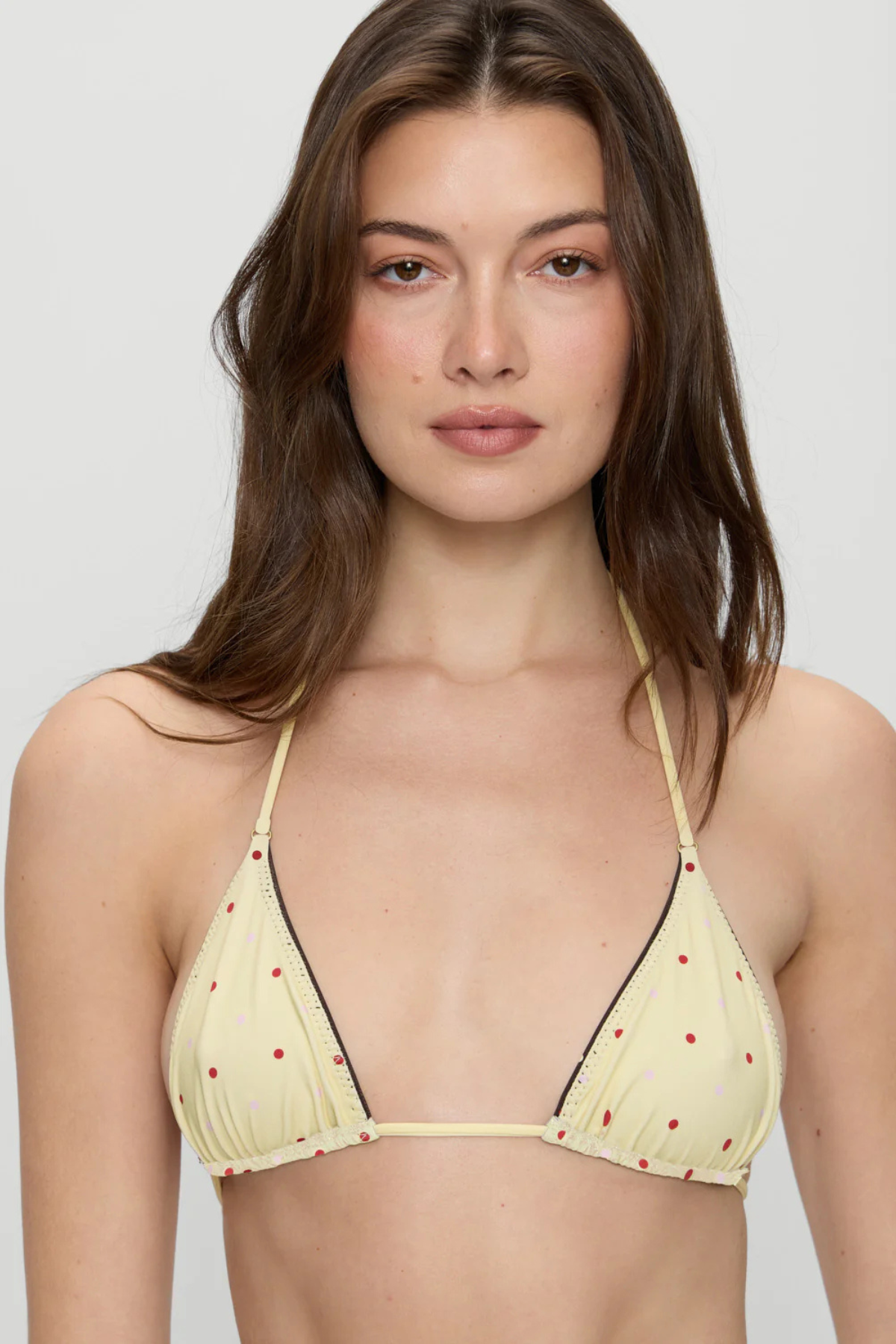bikini top mujer estampado lunares look verano playa