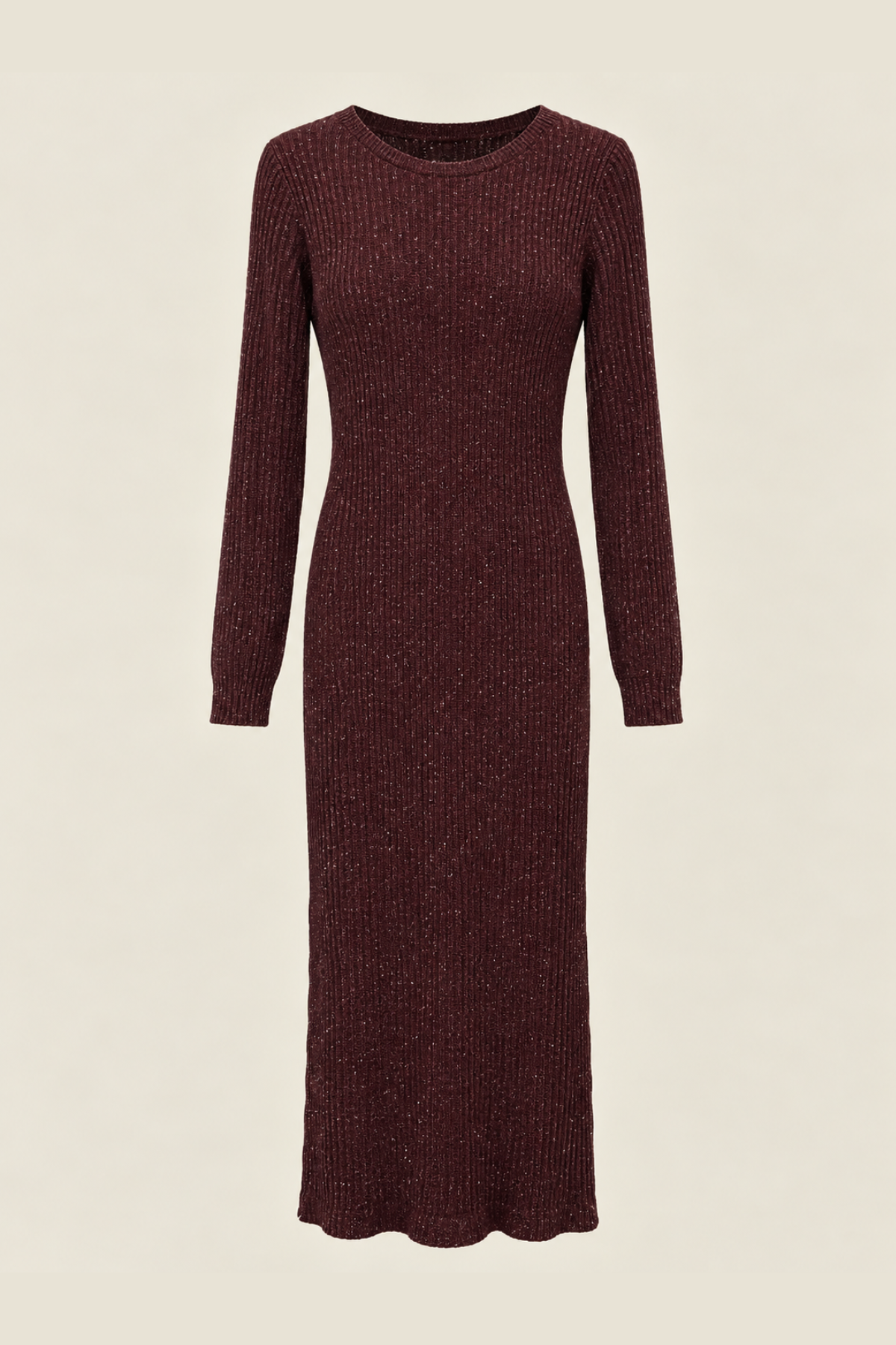 Vestido Midi de Punto Chocolate