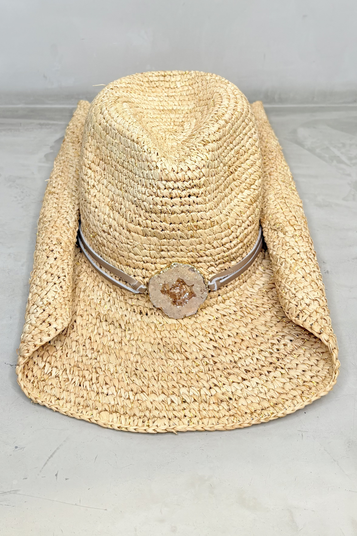 Kelli Cowboy Hat Gold - Glam Barcelona