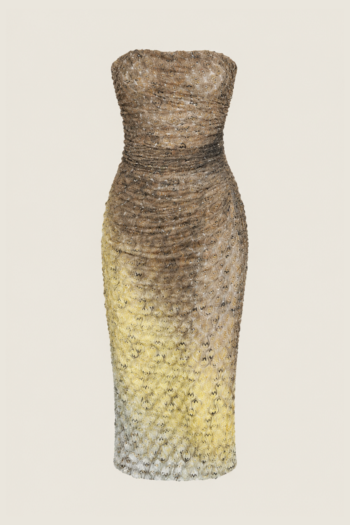 Vestido Bañera midi Missoni Serenata en tejido rayado multicolor con corte envolvente ideal para eventos elegantes