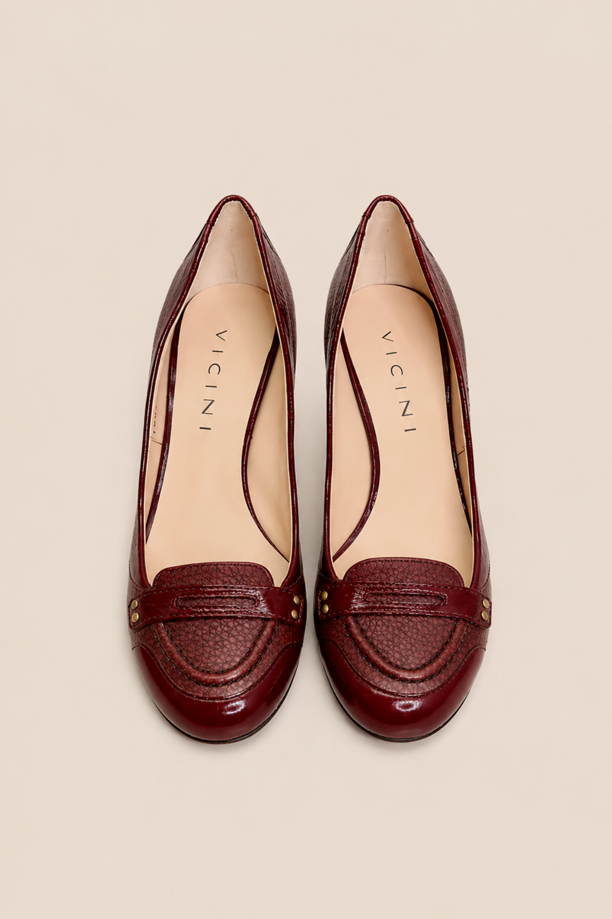 Burgundy High Heel Shoes