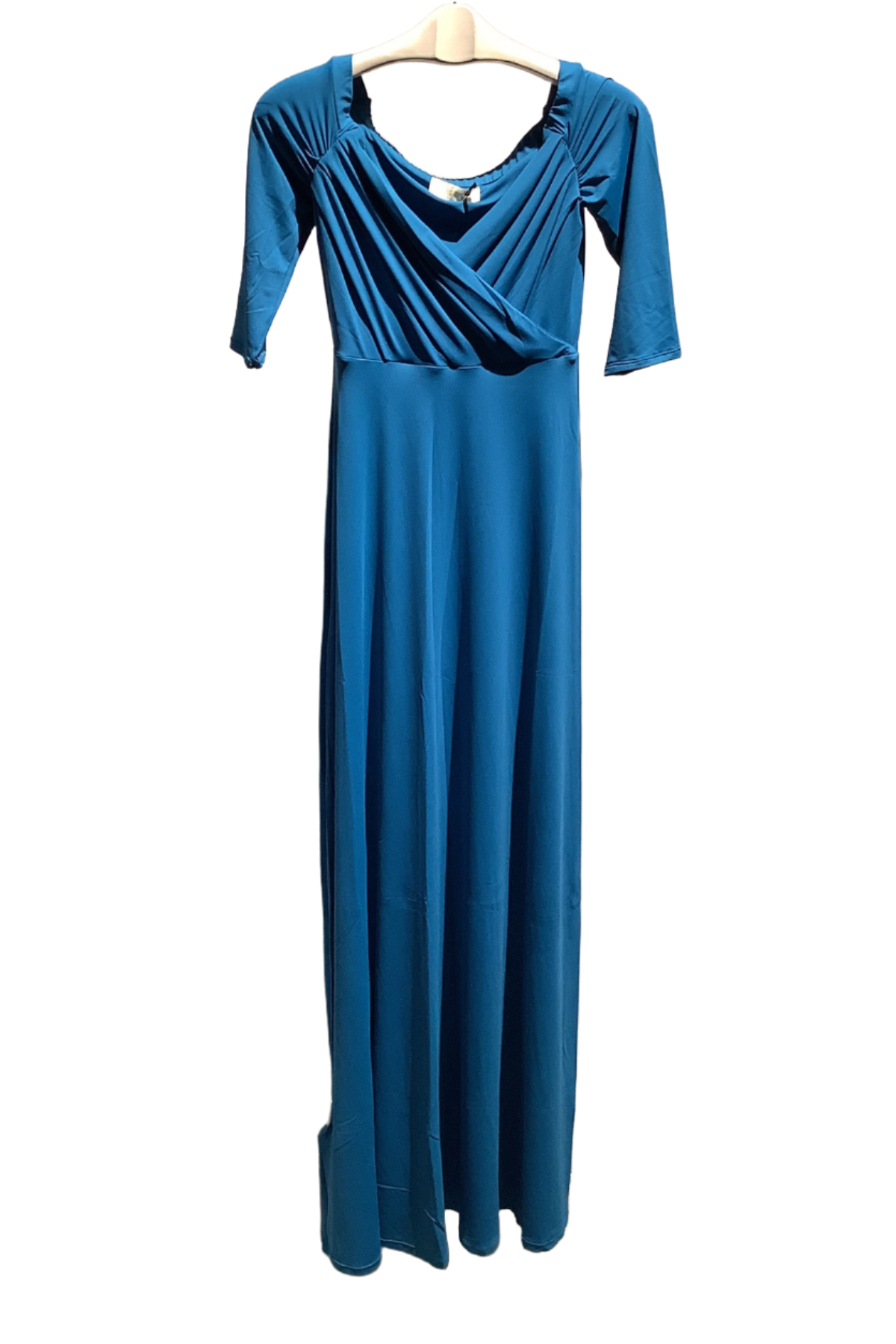 Rita Mennoia 3/4 Sleeve Maxi Dress Teal