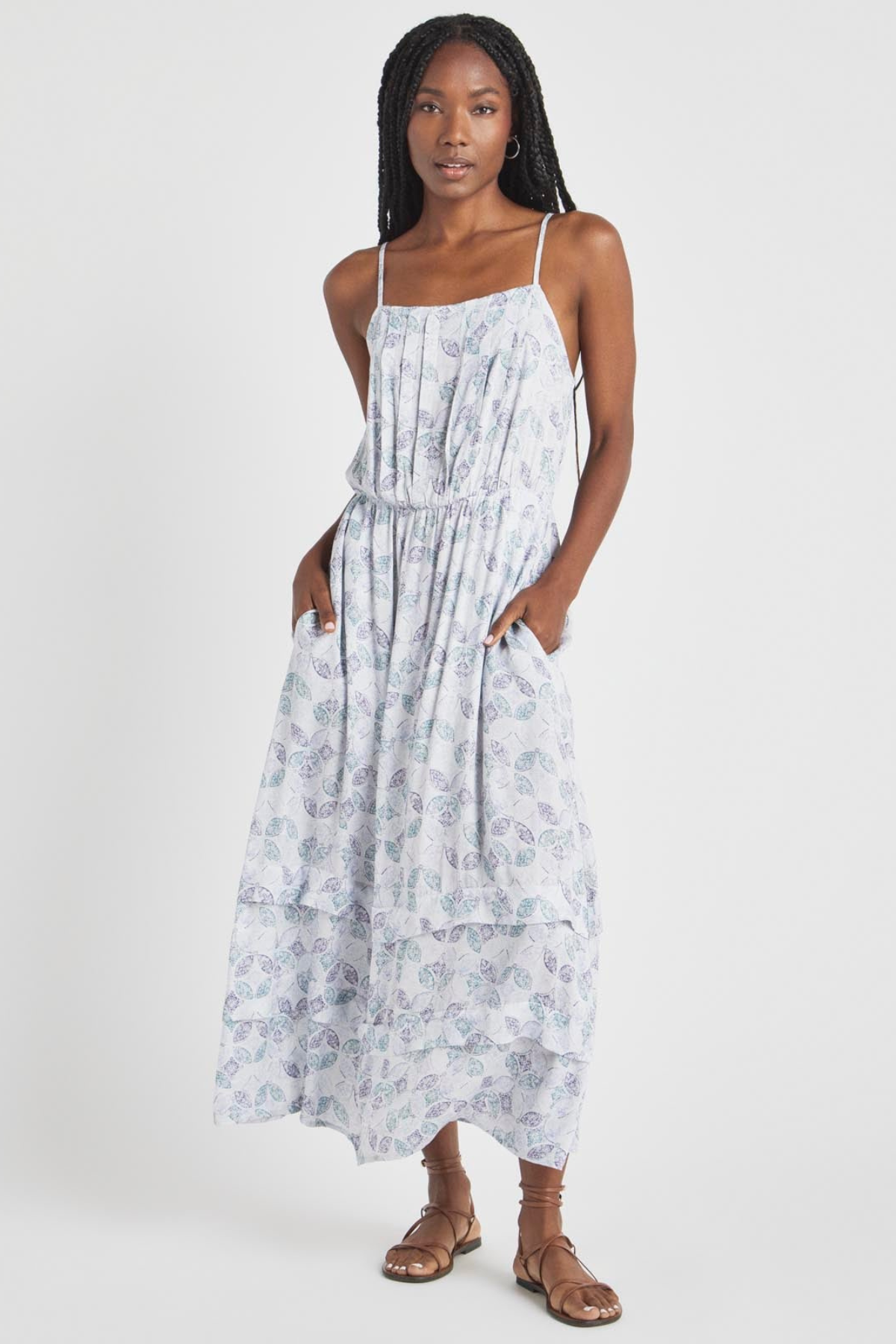 Splendid Seaside Midi Dress