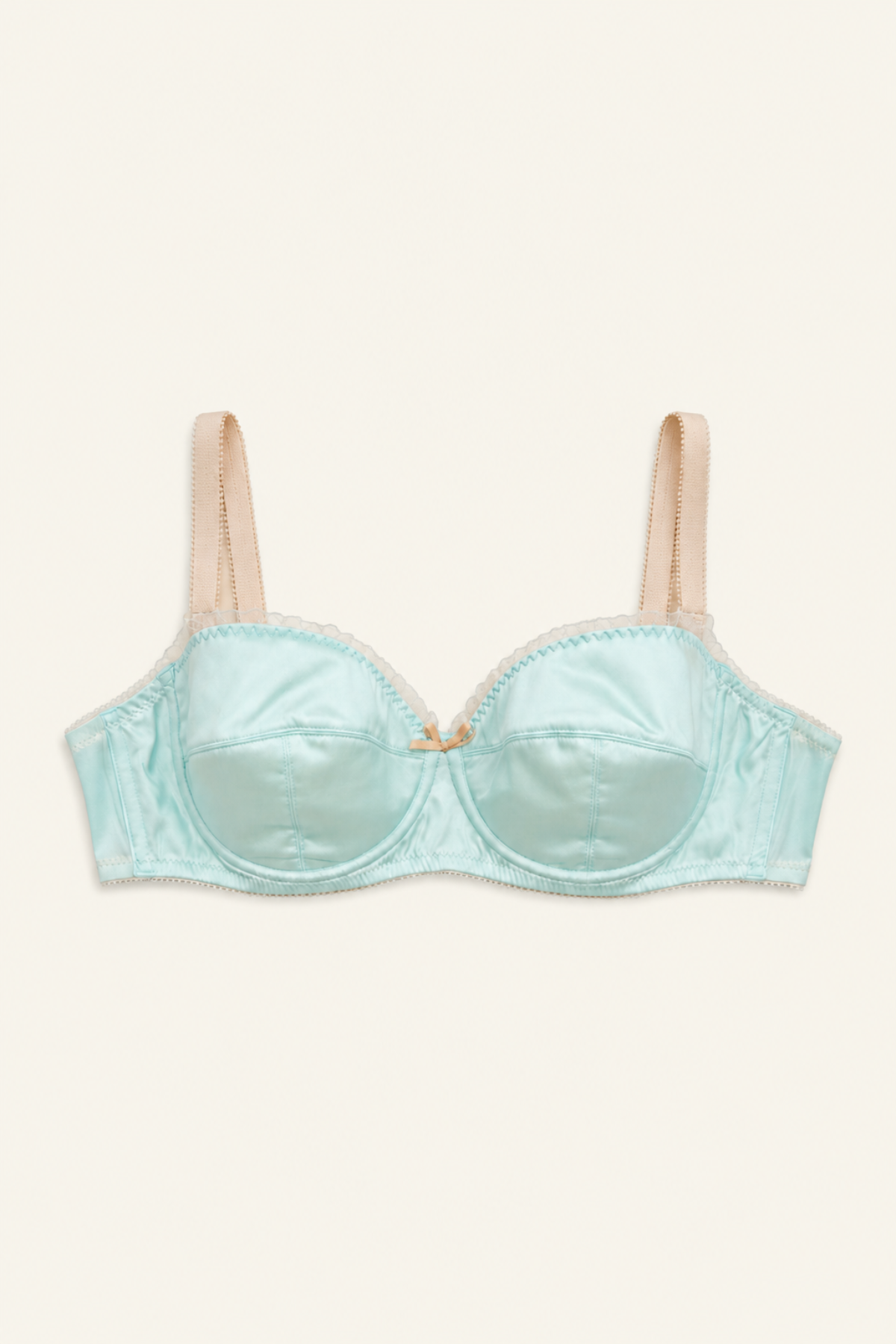 Vista frontal del bra Fifi Chachnil Onde Peach con tirantes ajustables y acabado refinado perfecto para uso diario cómodo