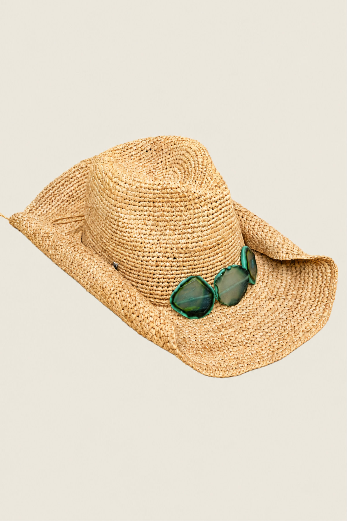 Sombrero estilo cowboy modelo Billie en tono verde