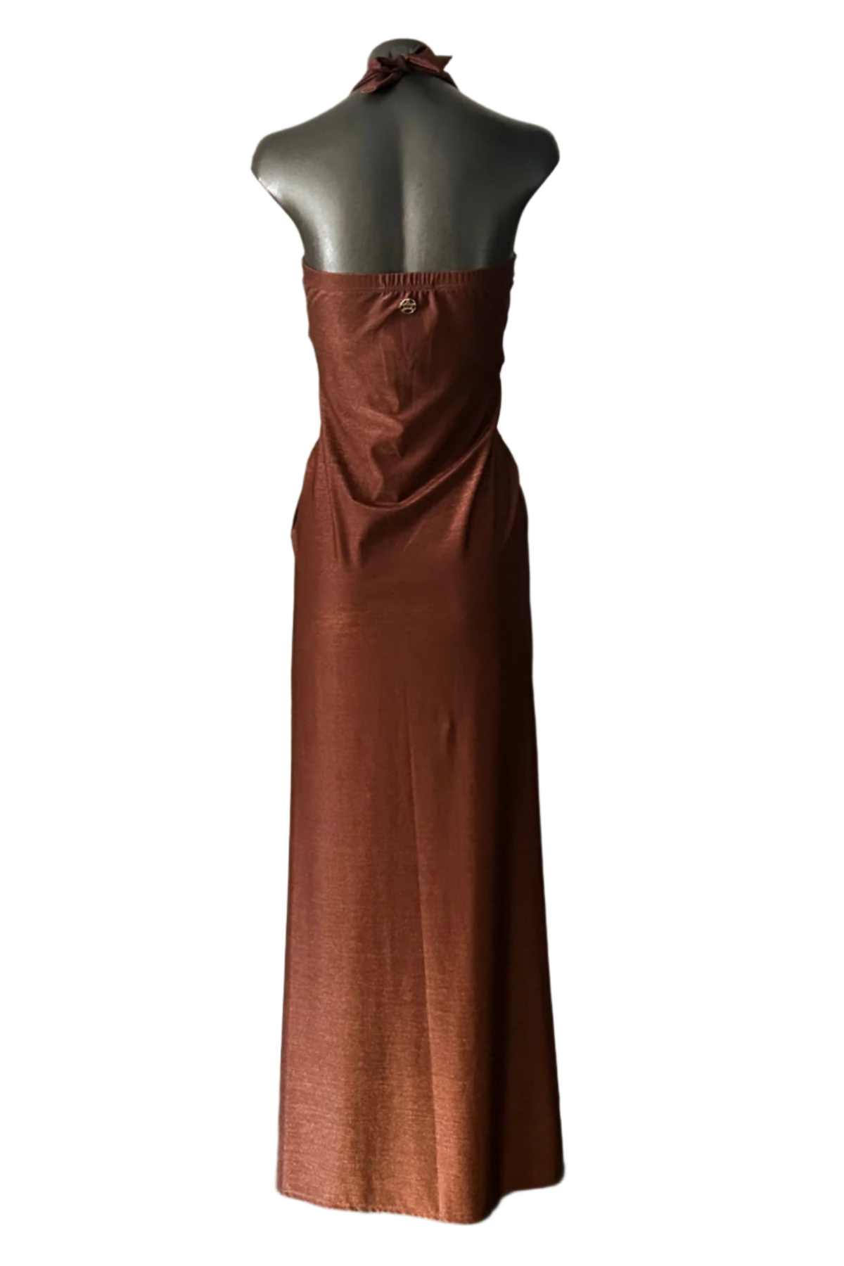 Rita Mennoia Incrocio Maxi Dress Cola