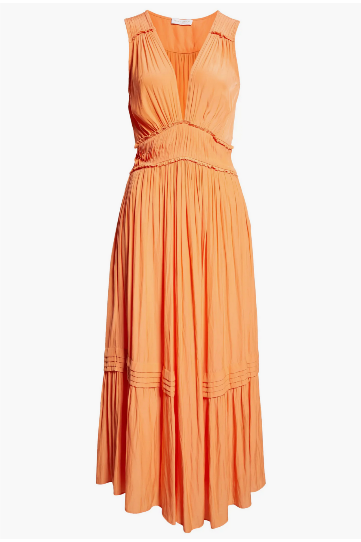 Ramy Brook Dierdre Tropic Orange Maxi Dress