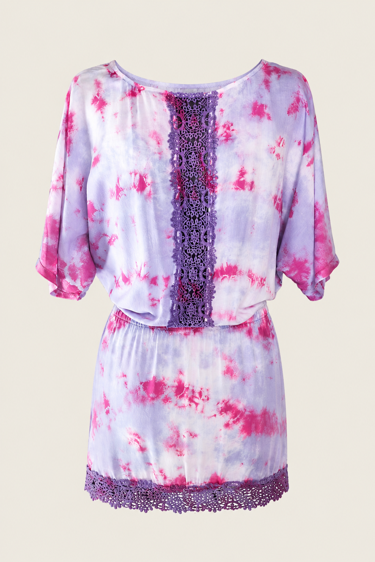 Lavender Tie Dye Mini Dress