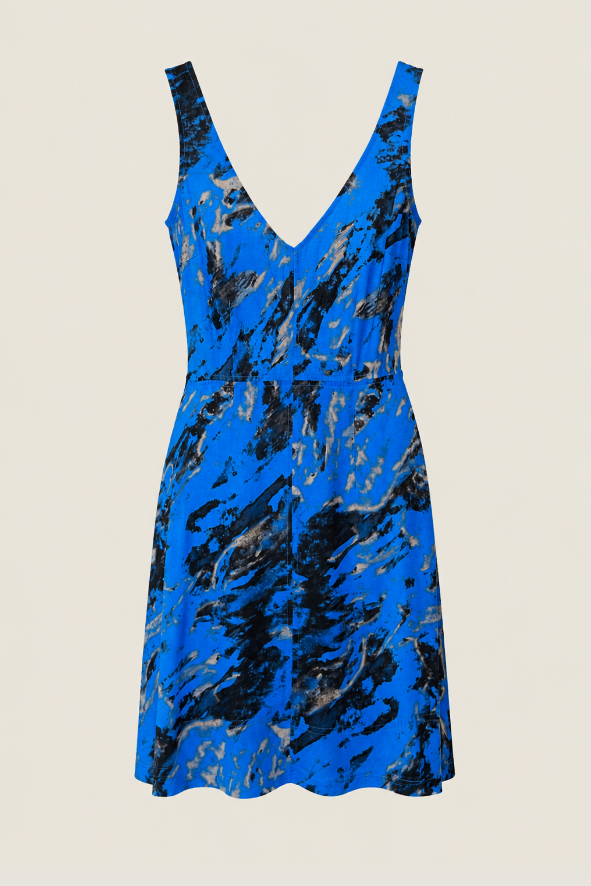 Vestido mini Vila sin mangas con escote en V pronunciado y cremallera trasera, en tejido elástico para looks nocturnos con tacones