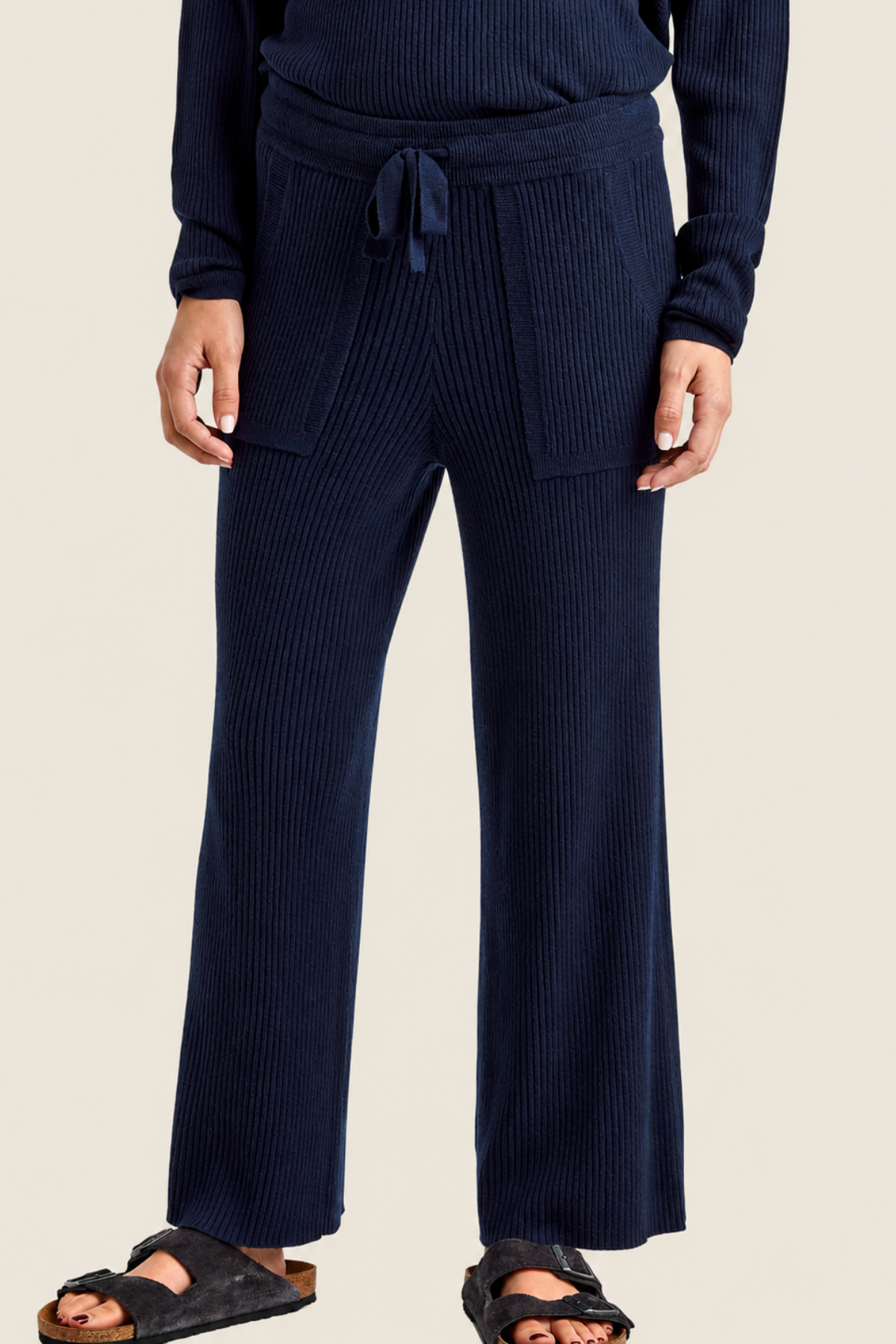 Splendid Georgie Cashblend Rib Pant Black
