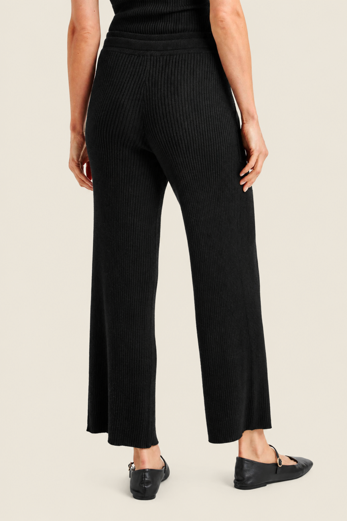 Splendid Georgie Cashblend Rib Pant Black