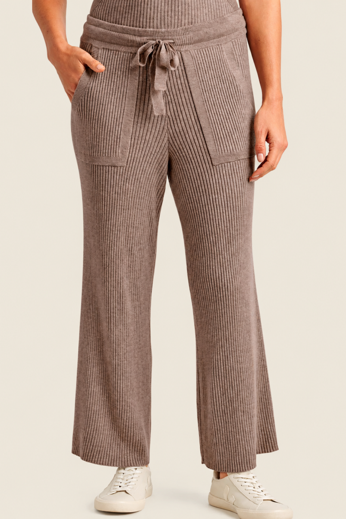 Splendid Georgie Cashblend Rib Pant Tawny Heather