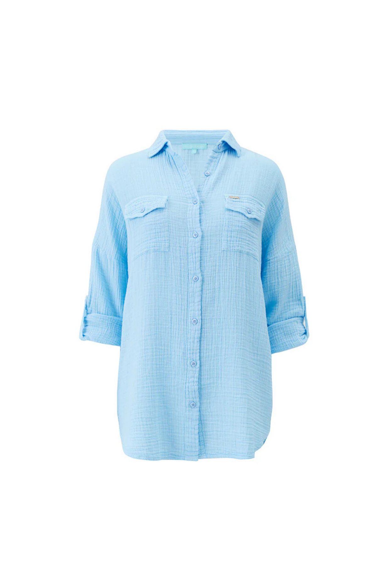 Camisa Elena Oasis de estilo playero elegante para combinar con bikinis y shorts