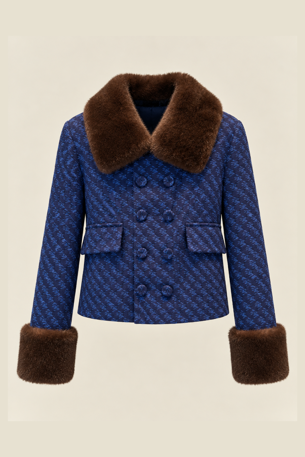 Chaqueta Rachel Con Puños De Piel  Ecofur