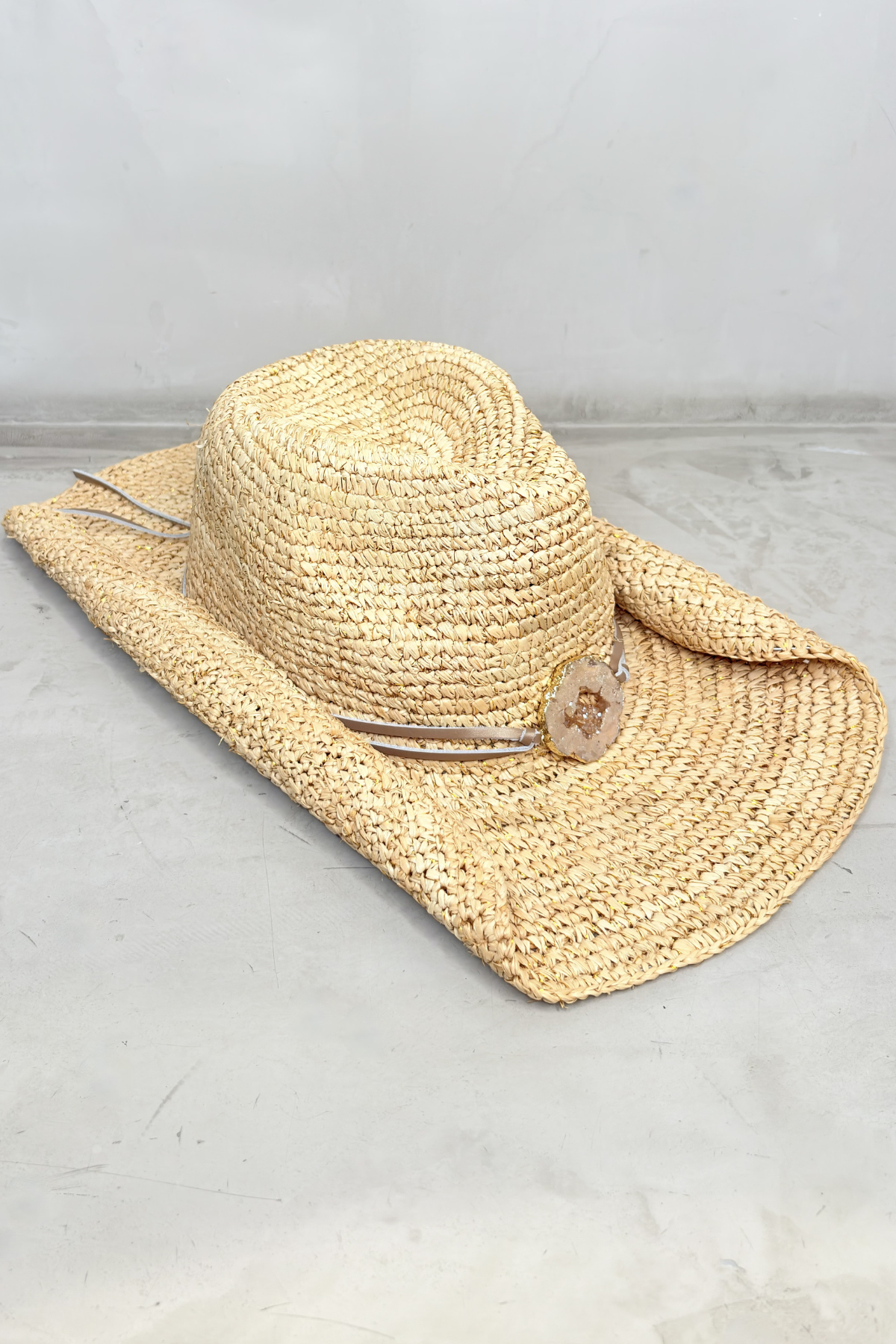 Kelli Cowboy Hat Gold - Glam Barcelona