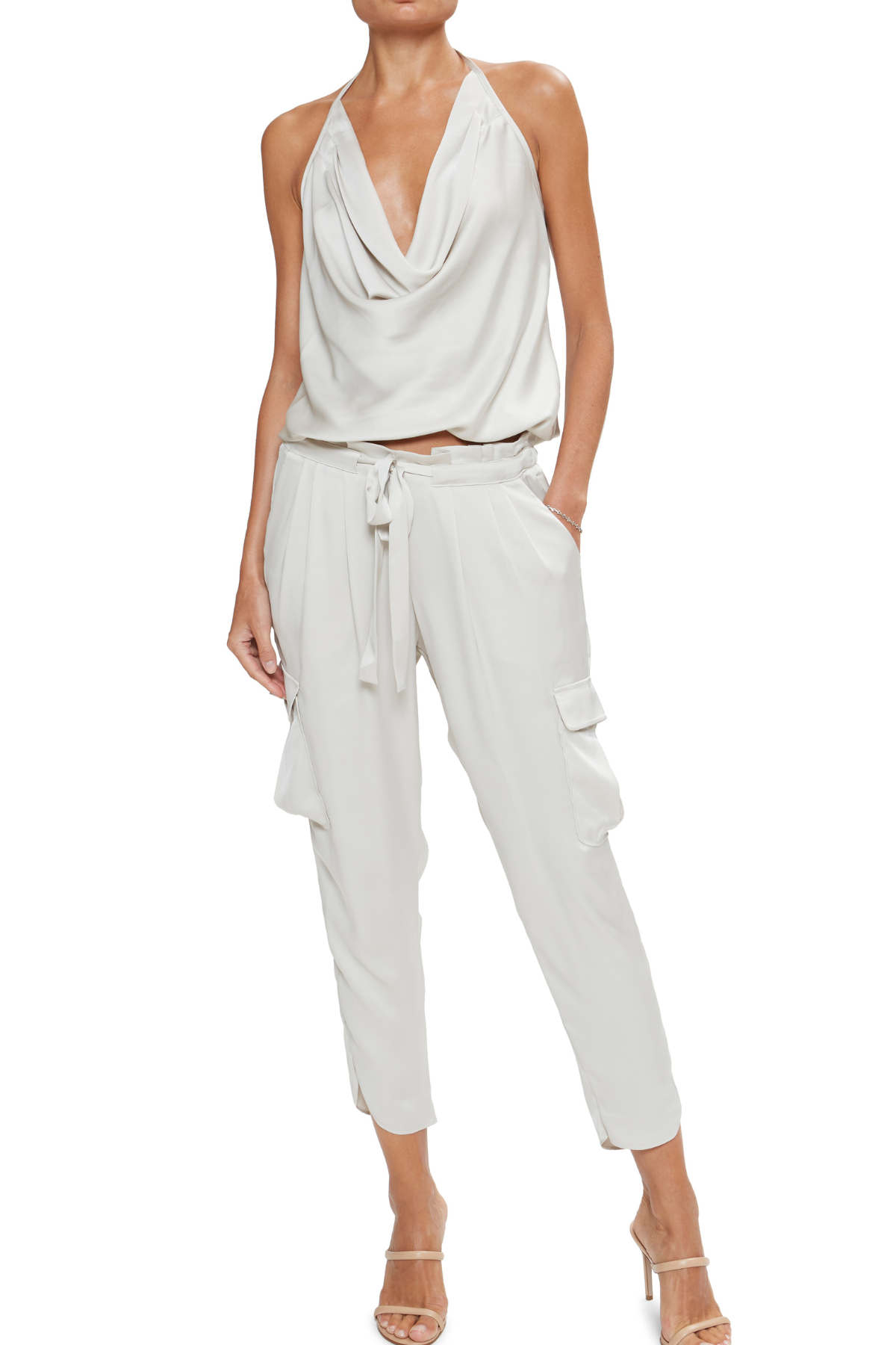 Ramy Brook Hettie Cowl Neck Halter Top