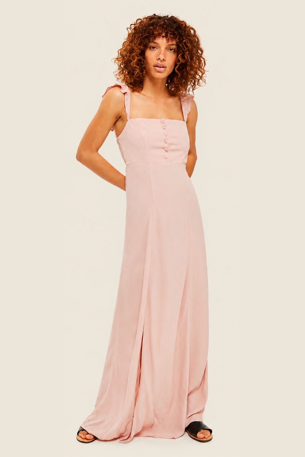 Vestido Largo Bardot Pink