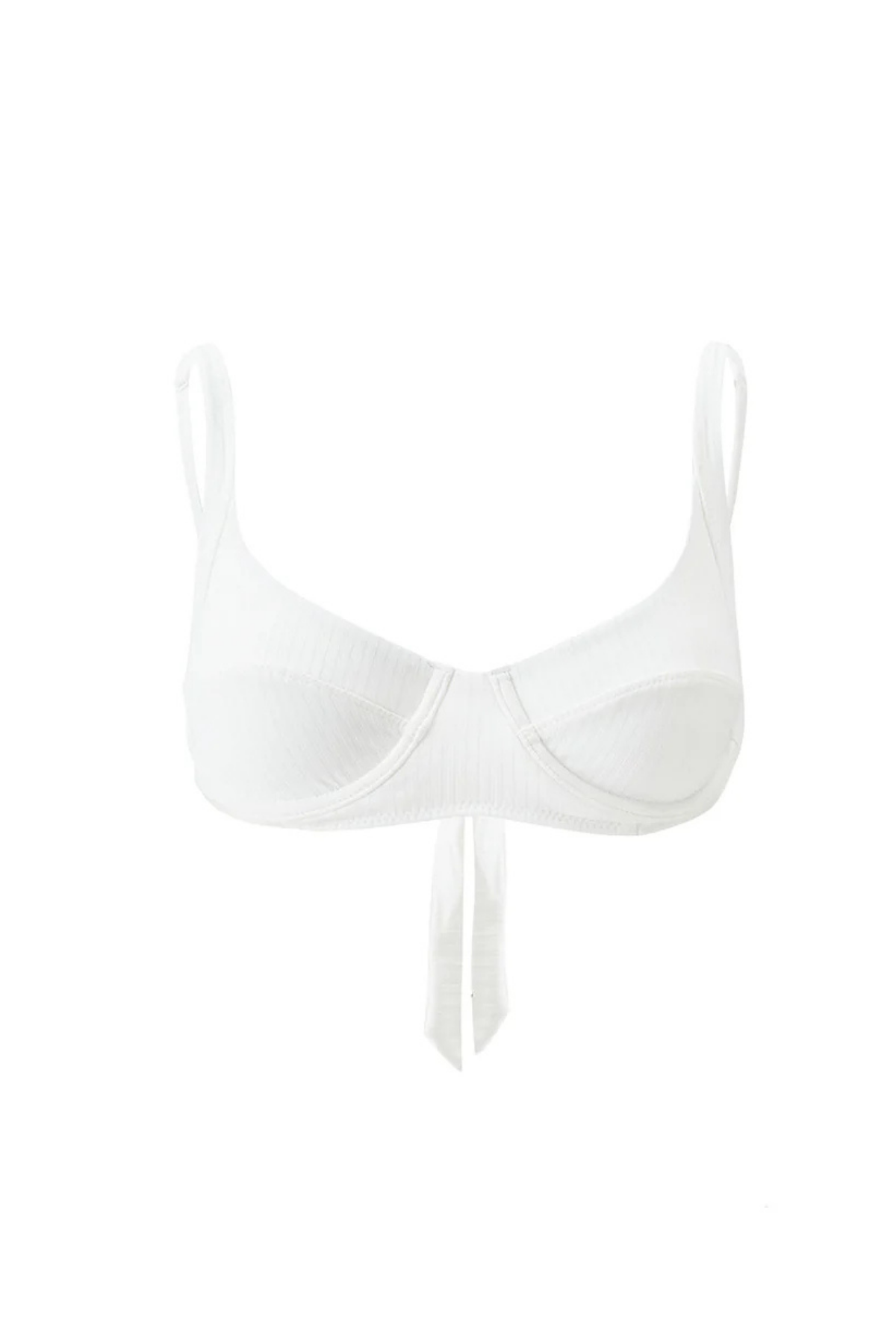 Noto Brown Ribbed Bikini