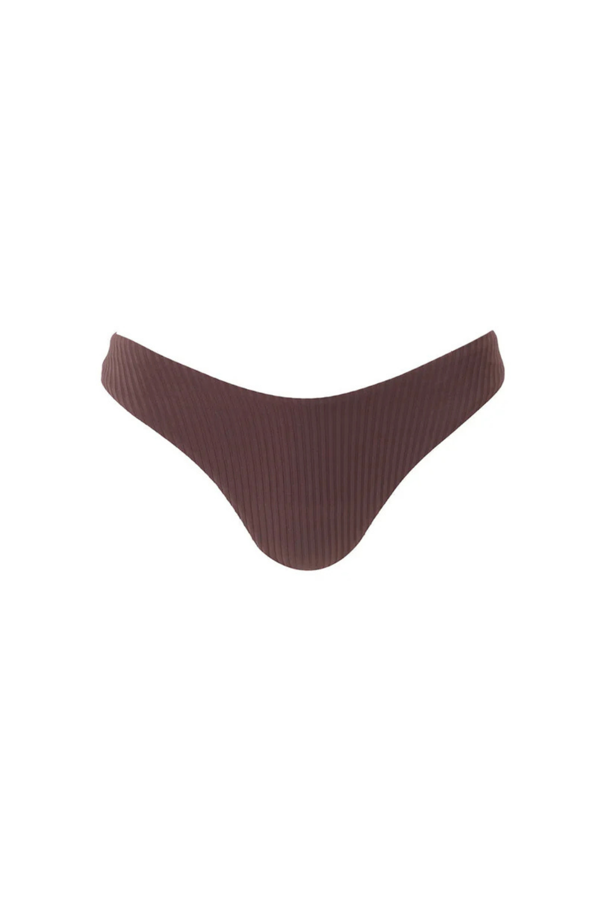 Noto Brown Ribbed Bikini