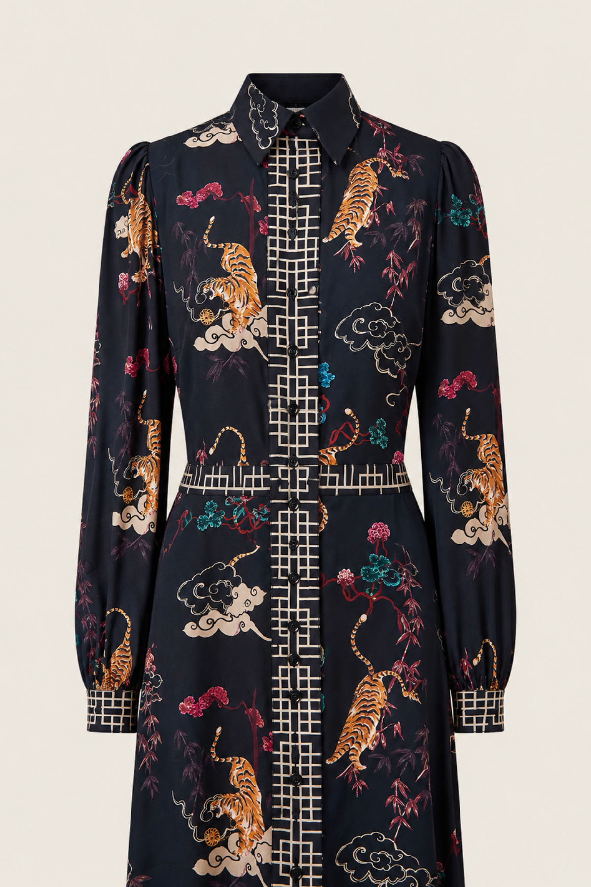 Vestido Maxi Camisero Courageous Tiger - Glam Barcelona