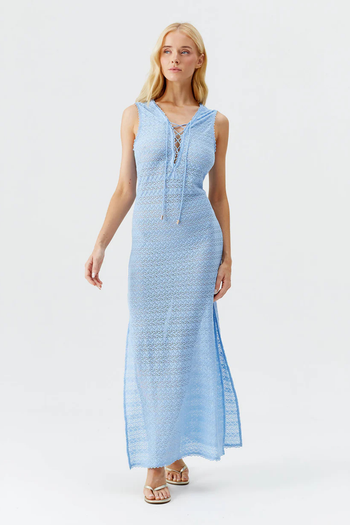 Melissa Odabash Madie Dusty Blue Dress