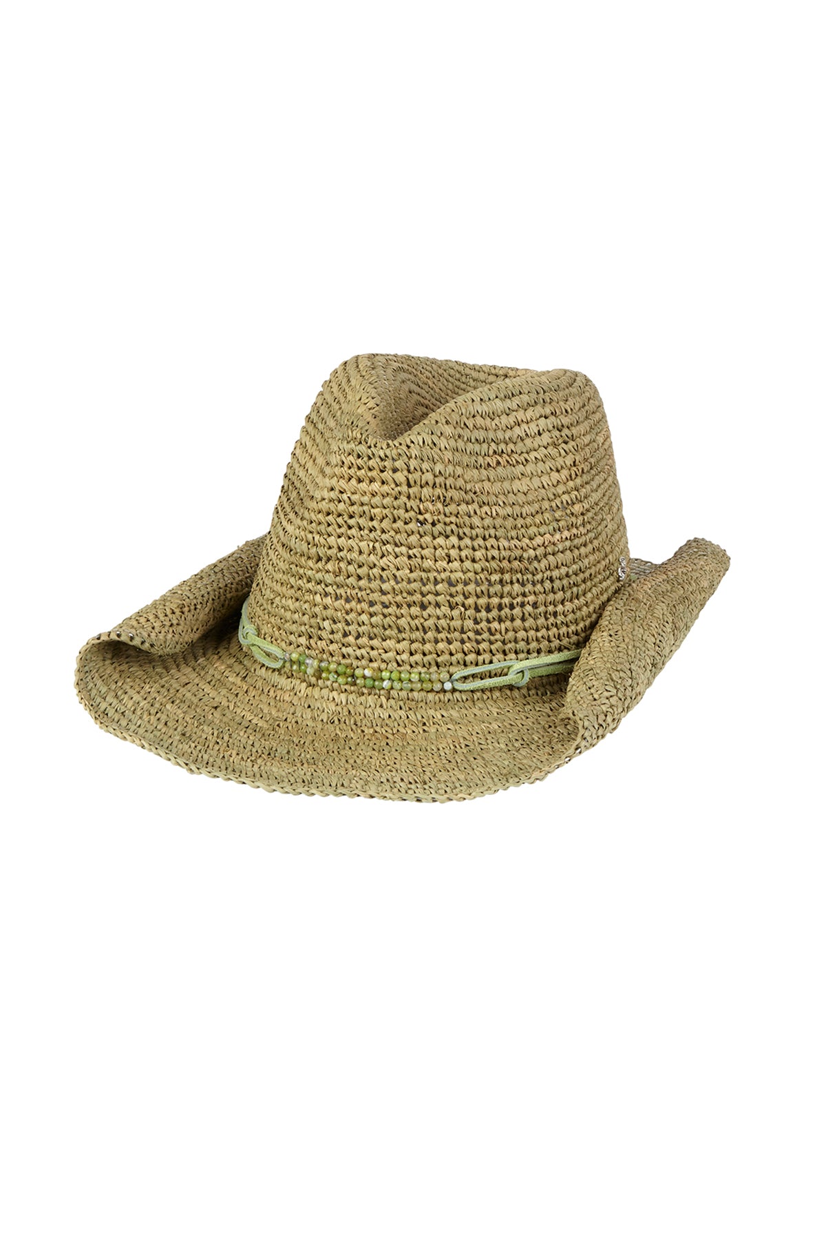 Florabella Lai Cowboy Hat Chartreuse