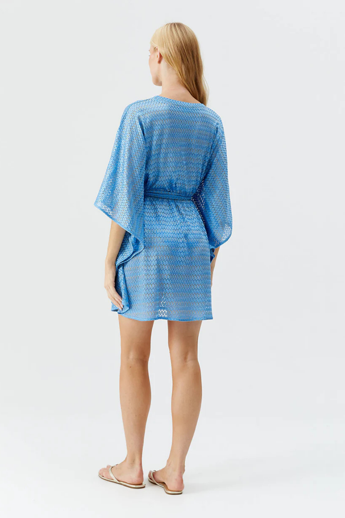 Melissa Obadash Petra Ocean Zigzag Kaftan