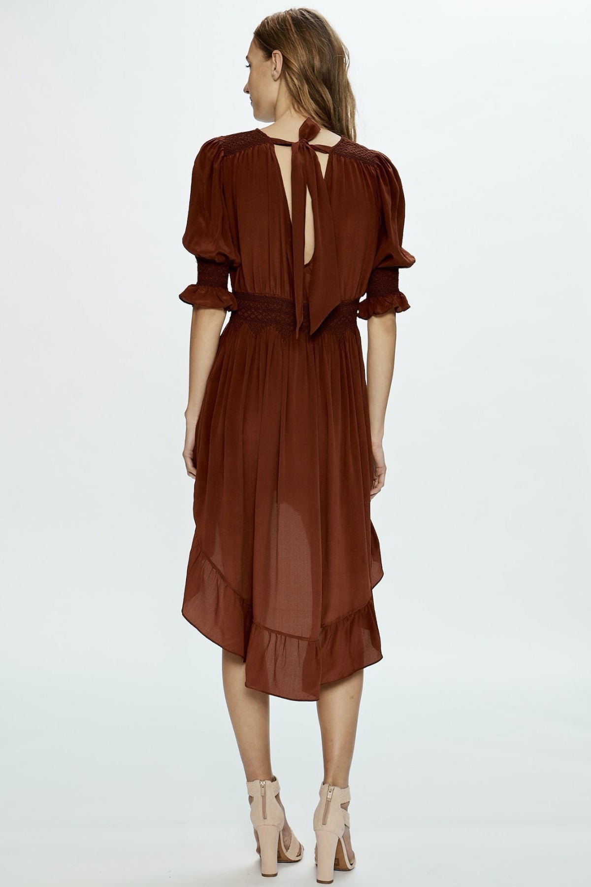 Love Sam Blixen Smocked Mini Dress