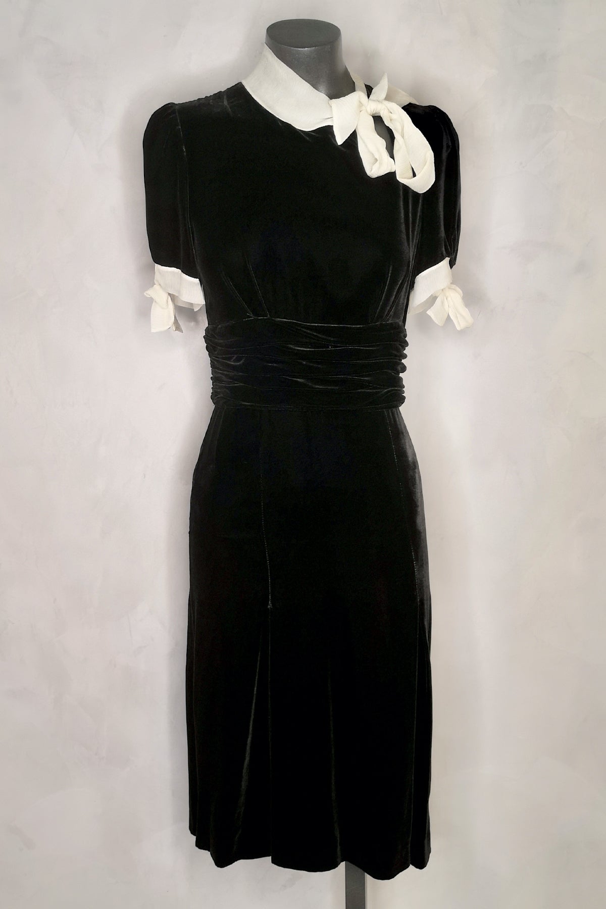Luisa Beccaria Velvet Midi Dress