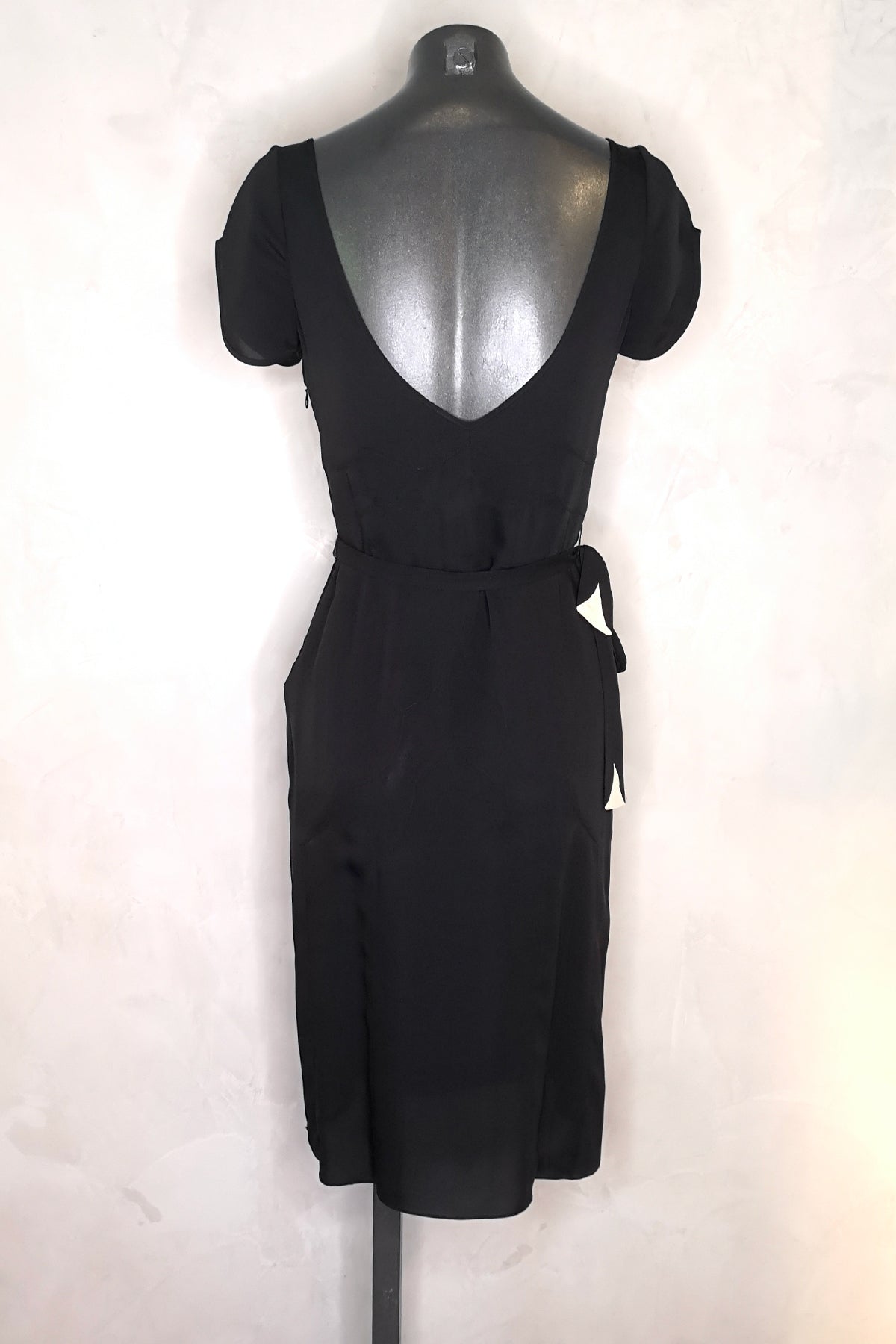 Lyell Black Midi Dress