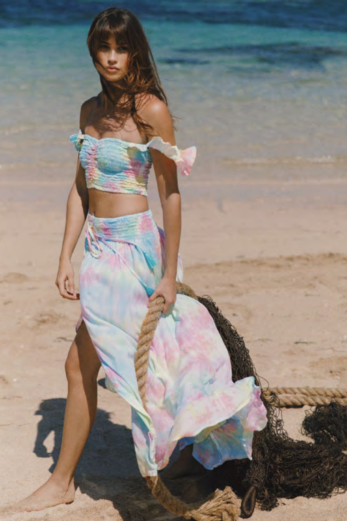 Tiare Hawaii Crop Top & Skirt Set Tosca Violet Smoke