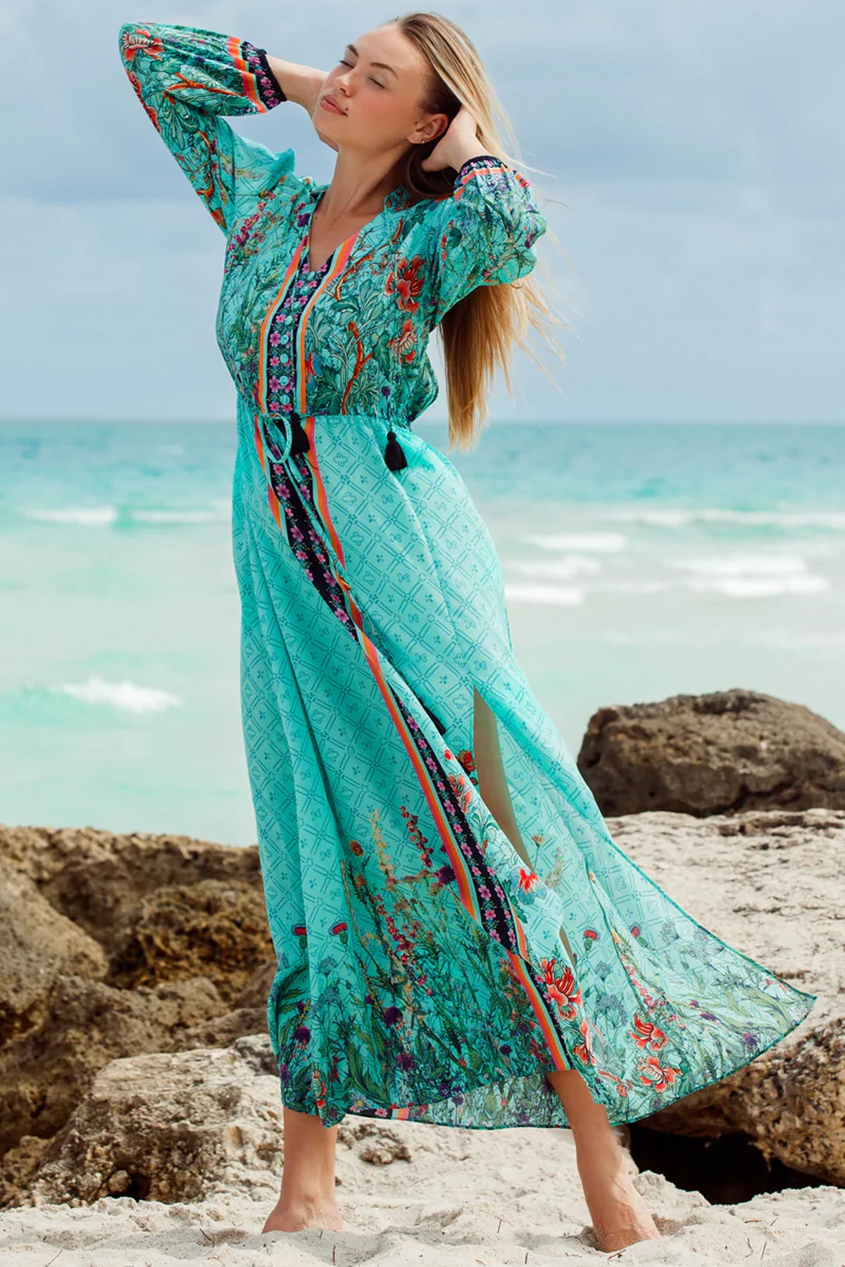 Moda Baronessa Palm Beach Dress Leon