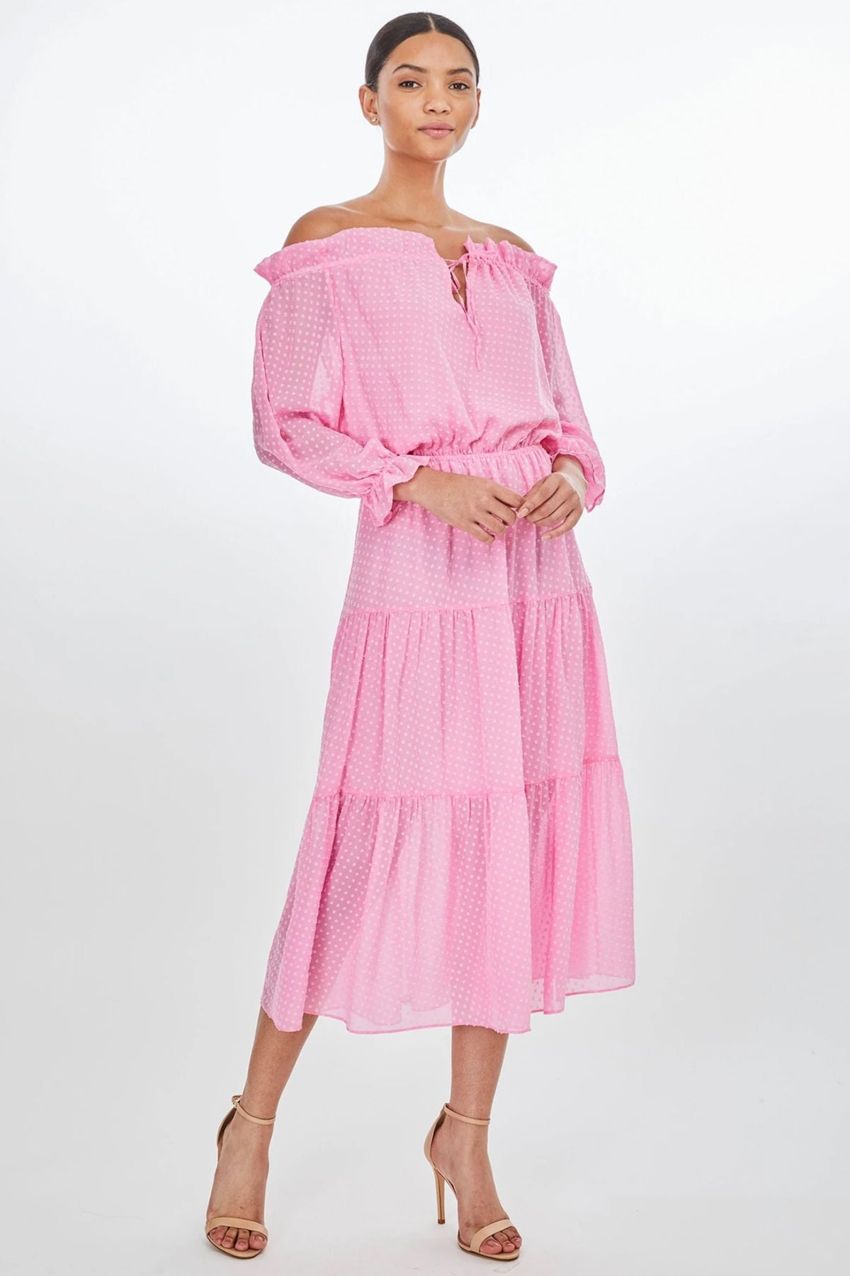 Generation Love Leoni Midi Dress Candy Pink