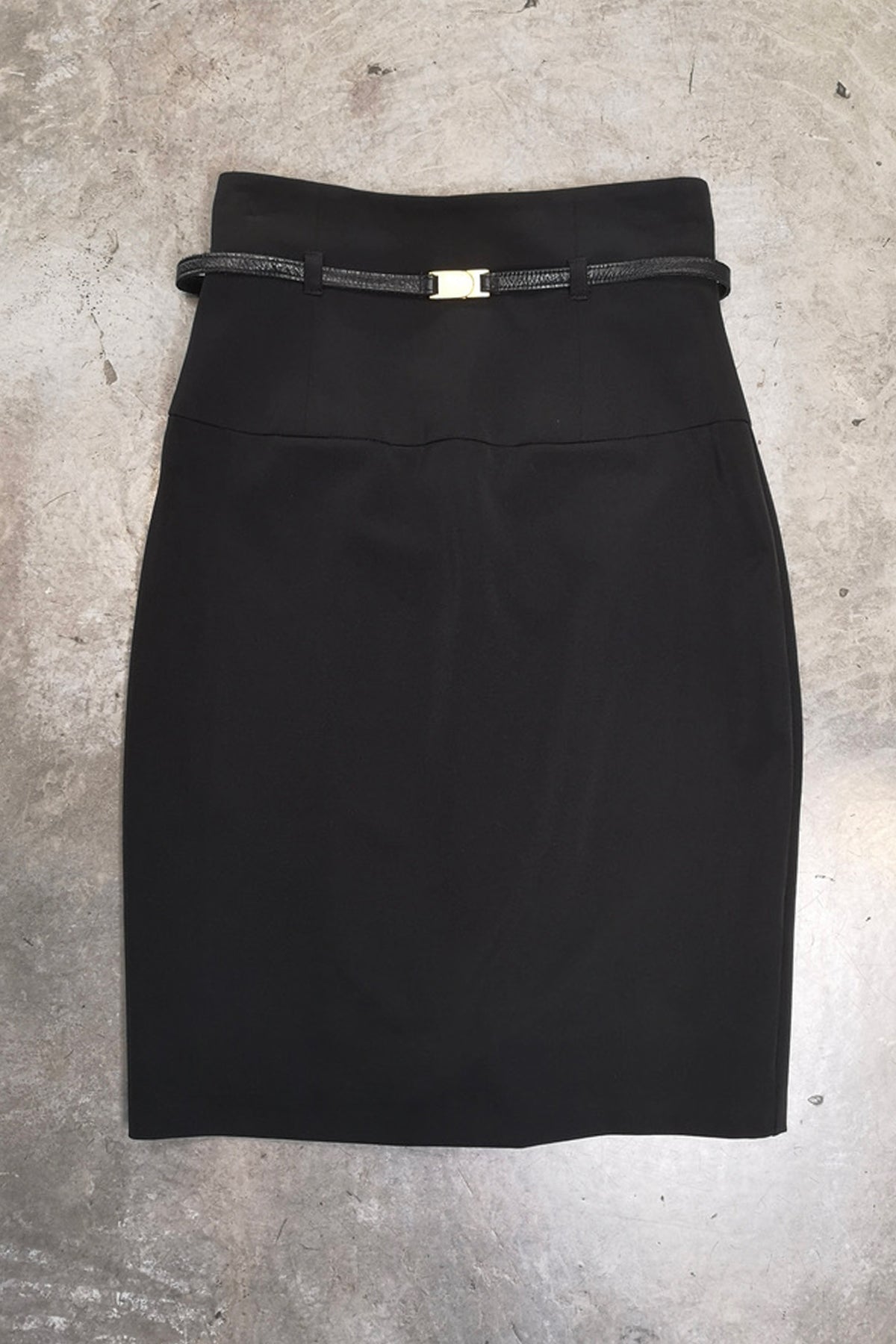 Black Halo High Waist Pencil Skirt