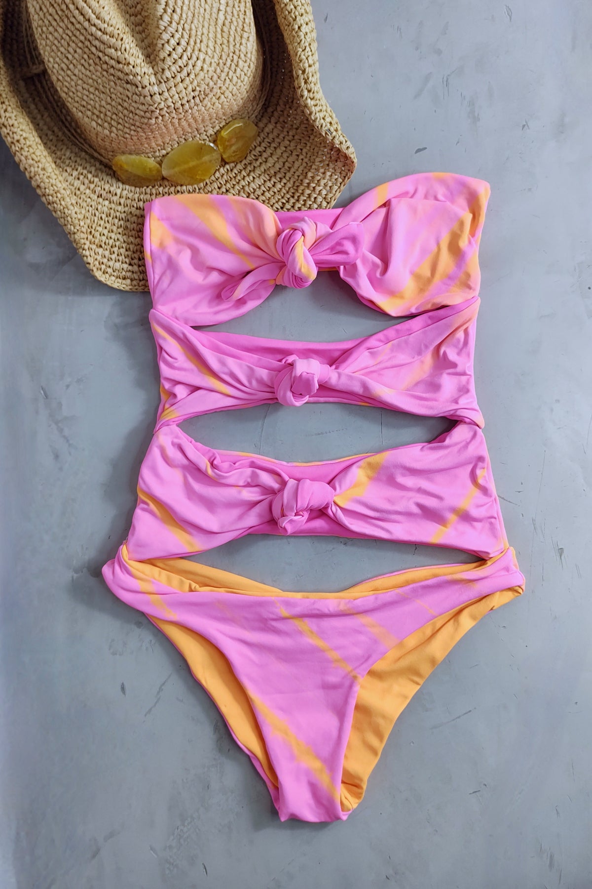 Martha Rey Amore One Piece in Hyper Pink